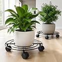 Bloom Buddy Round Metal Plant Stand with