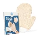 Bloom Exfoliating Bath Glove | (1 glove) | Exfoliating Gloves to Reduce Ingrown Hair &amp; Strawberry Legs | 100% Ramie Fabric | Gently Removes Dead Skin Cells | For Sensitive Skin