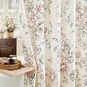 Bloom Floral Cotton Shower Curtain, Cottagecore French Country, 54x72