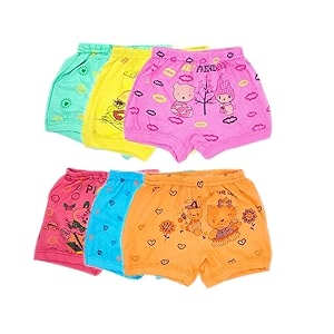 bloomers baby girls amp baby boys soft cotton brief panty innerwear drawer comfortable amp regular fit bloomers for kids unisex-child39s cotton bloomers pack of 6multicolor
