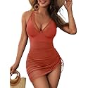 Blooming Jelly Women Mesh One Piece Swim Dress Tummy Control Swimsuit