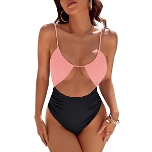 Blooming Jelly Womens One Piece Swimsuit Sexy