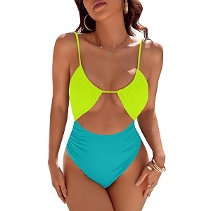 Blooming Jelly Womens One Piece Swimsuit Sexy
