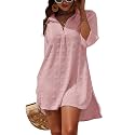 Blooming Jelly Womens Swimsuit Coverups White Chiffon