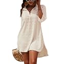 Blooming Jelly Womens Swimsuit Coverups White Chiffon