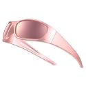 Bloomoak Super Dark Lens Black Polarized Sunglasses | Wrap Around Sport Sunglasses Unisex | UV400 | CAT 4 | For Photophobia