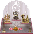 Bloriza Wooden Pooja Mandir for Home | MDF Engineered Wood Temple with Smooth Finish Engineered Wood, Solid Wood Home Temple