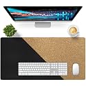 Bloss Black Desk Mat, Leather Desk Pad, Desk Matt for Desktop, Waterproof Desk Pad Mat, Computer Mat for Office Work/Home/Decor/Desk Protector/Cover(31.5 x 15.7 Inches)
