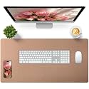 Bloss Gold Desk Mat 31.5x15.7 Inches, Desk Matt for Desktop, Waterproof Large Desk Pad, Computer Mat for Office/Home/Decor/Christmas Desk Mat