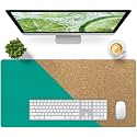 Bloss Green Desk Mat, Leather Desk Pad, Desk Matt for Desktop, Waterproof Desk Pad Mat, Computer Mat for Office Work/Home/Decor/Desk Protector/Cover(31.5 x 15.7 Inches)
