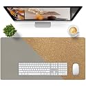 Bloss Grey Desk Mat, Leather Desk Pad, Desk Matt for Desktop, Waterproof Desk Pad Mat, Computer Mat for Office Work/Home/Decor/Desk Protector/Cover(31.5 x 15.7 Inches)
