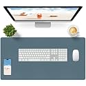 Bloss Light Blue Desk Mat 31.5x15.7, Desk Matt for Desktop, Waterproof Large Desk Mat, Computer Mat for Office/Home/Decor