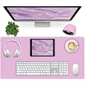 Bloss Purple Desk Mat, Desk Matt for Desktop, Large Leather Desk Pad, Desk Pad Mat Waterproof, Computer Mat for Office Work/Home/Decor (31.5 x 15.7 Inches)