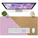 Bloss Purple Desk Mat, Leather Desk Pad, Desk Matt for Desktop, Waterproof Desk Pad Mat, Computer Mat for Office Work/Home/Decor/Desk Protector/Cover(31.5 x 15.7 Inches)