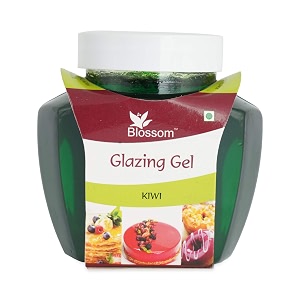 blossom edible glazing gel for cake amp desserts toppings decoration- kiwi 250 gm