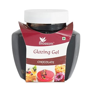 blossom edible glazing gel for cake amp desserts toppings decoration- chocolate 250 gm