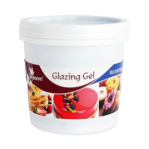 blossom edible glazing gel for cake amp desserts toppings decoration- blue berry 1 kg