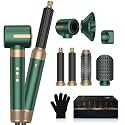 Blow Dryer Brush 7 in One,Negative Ion Hair Set Upgrade Hot Air Brush Air Styler Curling Wrap Air Curler, Curling Iron Hair Styling Tools As A Gift for Straight/Curl/Drying/Smoothing