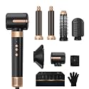 Hair Dryer Brush,Blow Dryer Brush with Attachments,110000 RPM Curly Twist 7 in 1 Air Style, Professional Ionic Hair Styling Tool, Left &amp; Right Air Curler, Volumizer