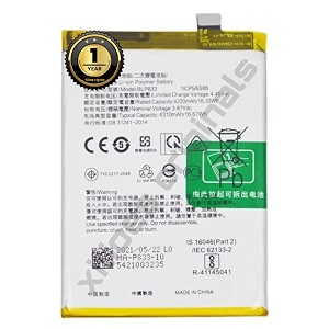 blp833 battery for oppo v15 x7 5g 4310 mah battery with 1 year warranty s217