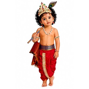 BLU VAPOUR Krishna dress for Kids krishna
