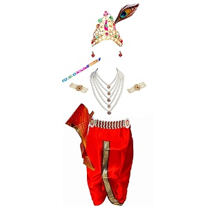 BLU VAPOUR Krishna dress for Kids krishna