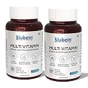 Blubein Multivitamin Tablets for Men & Women | 37 Vital Ingredients Multi Vitamin Supplement for Energy, Boosts Stamina, Enhances Immunity & Overall Health | Vegan, 100% RDA | 60 Tablets X Pack Of 2