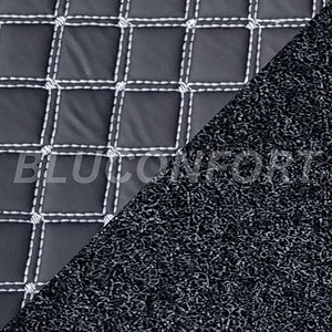 premium 7d car mat full set for mahindra xuv 700 7 seater  luxury leather double car floor mat complete set  100 waterproof and washable  color  silver-black