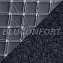 Premium 7D car mat Full Set for Hyundai i20 (Model: 2014-2019) | Luxury Leather Double Car Floor Mat Complete Set | 100% Waterproof and Washable | Color : Silver-Black