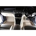 Premium 7D car mat Full Set for Skoda Rapid (Model: 2012-2025) | Luxury Leather Double Car Floor Mat Complete Set | 100% Waterproof and Washable | Color : Beige-Beige