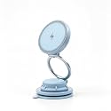 Blue 15W Fast Wireless Car Charger, Magnetic Dashboard Phone Holder