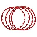 Blue 16in Car Rim Edge Trim Protector, Anti-Scratch Wheel Rim Guard, Tyre Rim Protection Ring, Durable Wheel Edge Decor Strip for Enhanced Vehicle Aesthetics