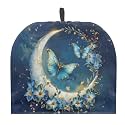 Blue Butterfly Moon Tea Cozy for Teapots Tea Cozy Teapot Protector Insulated Teapot Covers Keep Warm Decorative Tea Kettle Quilt for Kitchen Tea Party Restaurant, Mom Wife Gift