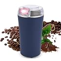 Blue Coffee Grinder Manual Hand Grinder Portable Coffee Bean Grinder Adjustable Coarseness Stainless Steel Burr Compact Coffee Grinding Machine for Home Kitchen Travel Brewing Tool