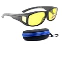 BLUE CUT Fit Over Polarized Sunglasses Solar Shield Sunglasses To Wear Over Glasses
