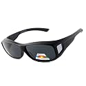 BLUE CUT Fit Over Polarized Sunglasses Solar Shield Sunglasses To Wear Over Glasses