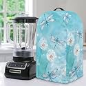 Blue Dandelion Flower Drawstring Blender Dust Cover for Kitchen Small Appliance, Anti Fingerprint Oil-proof Dust Proof Stand Mixer Cover Juicer Cover Soy Milk Machine Covers for Women Gift