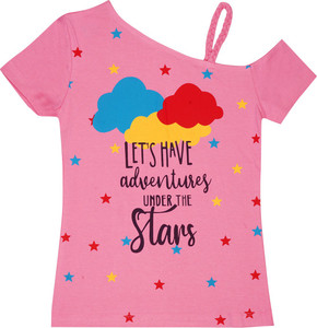 blue dawn girls casual pure cotton top pink pack of 1