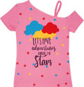 blue dawn Girls Casual Pure Cotton Top (Pink, Pack of 1)