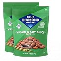 Blue Diamond Almonds Wasabi & Soy Sauce Flavored Snack Nuts, 16 Oz Resealable Bag (Pack of 2)