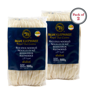 blue elephant thai pad rice noodles 2 x 500 g