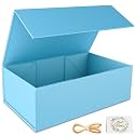 RYDDOY Blue Gift Box, 9.5x6x3'' Gift Boxes with Lids for Presents