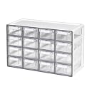 Blue Ginkgo 16-Drawer Storage Cabinet Organizer, Grey, Made in Korea