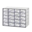 Blue Ginkgo 20-Drawer Storage Cabinet Organizer, Grey, Made in Korea