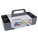 BLUE GINKGO Stackable Organizer Caddy, Long, Grey, Made in Korea