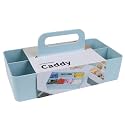 BLUE GINKGO Stackable Organizer Caddy, Long, Blue, Made in Korea