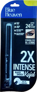 blue heaven 2x intense black shock kajal water proof