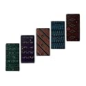 BLUE Leaf 100% Pure Cotton Printed Lungies for Men 2 Meter, Pack of 5 - Multicolour
