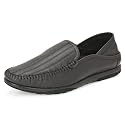 Blue Leather by Centrino Genuine Leather Slip-On