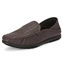 Blue Leather by Centrino Genuine Leather Slip-On